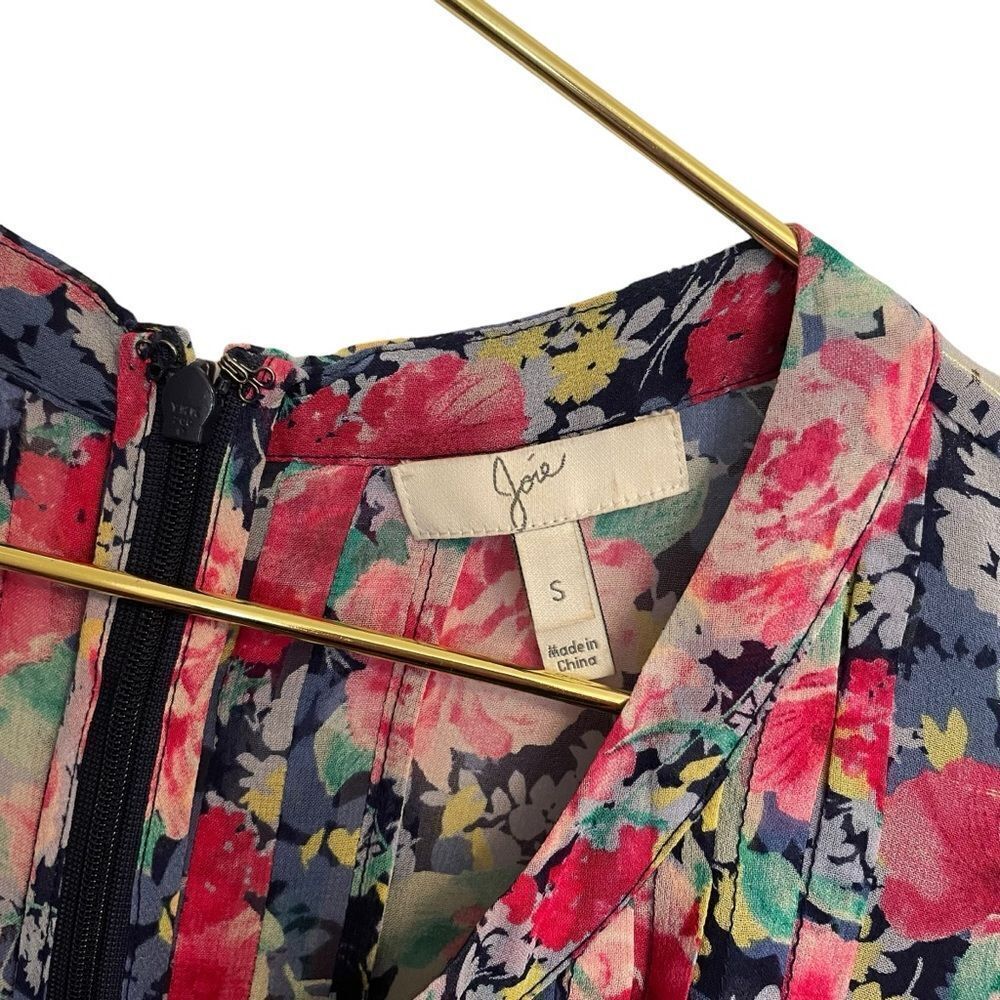 Joie Amara C Romper Floral Silk Size Small - Picture 3 of 8